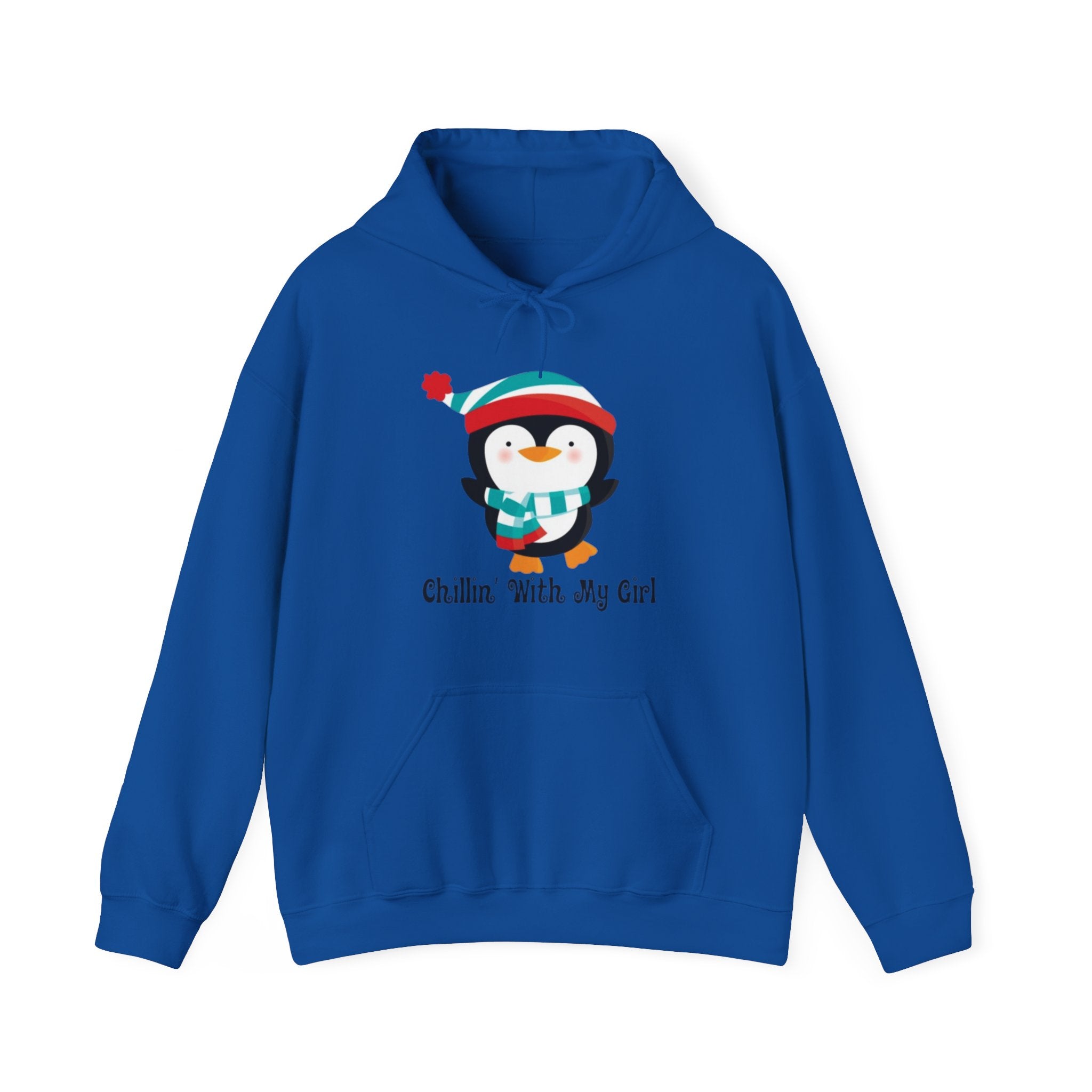 Chillin With My Girl Penguin Couples Hoodie